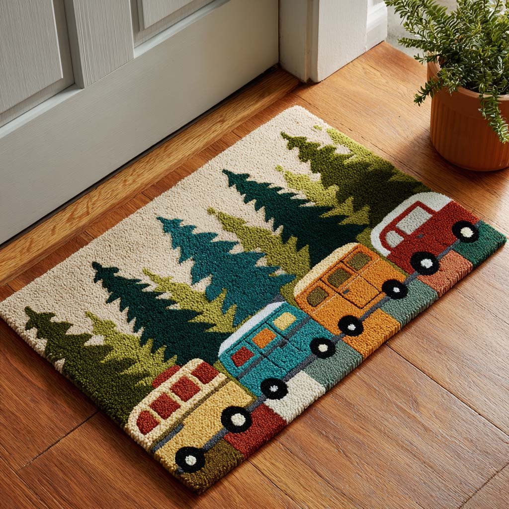 Road Trip Doormat - Nature Design | Printed Welcome Doormat