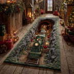 Rocky Ridge Railroad Runner Carpet Runner Rug - Cute Pet Design | Animal Printed Runner Rug