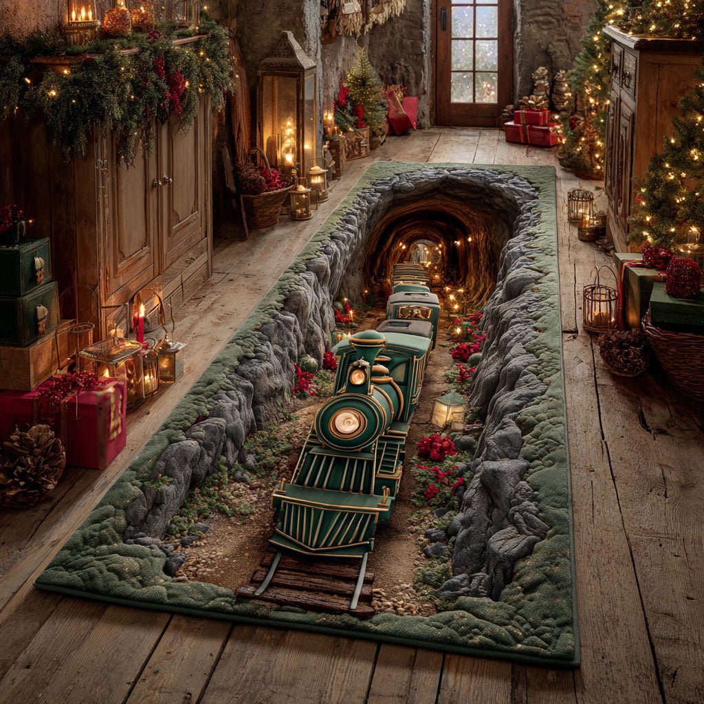 Rocky Ridge Railroad Runner Carpet Runner Rug - Cute Pet Design | Animal Printed Runner Rug