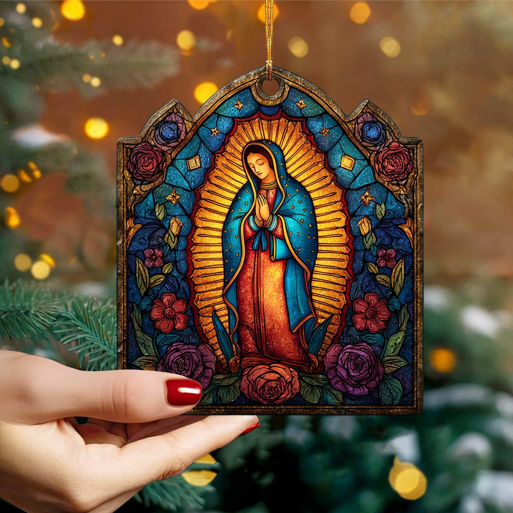 Rose of Guadalupe Christmas Ornament