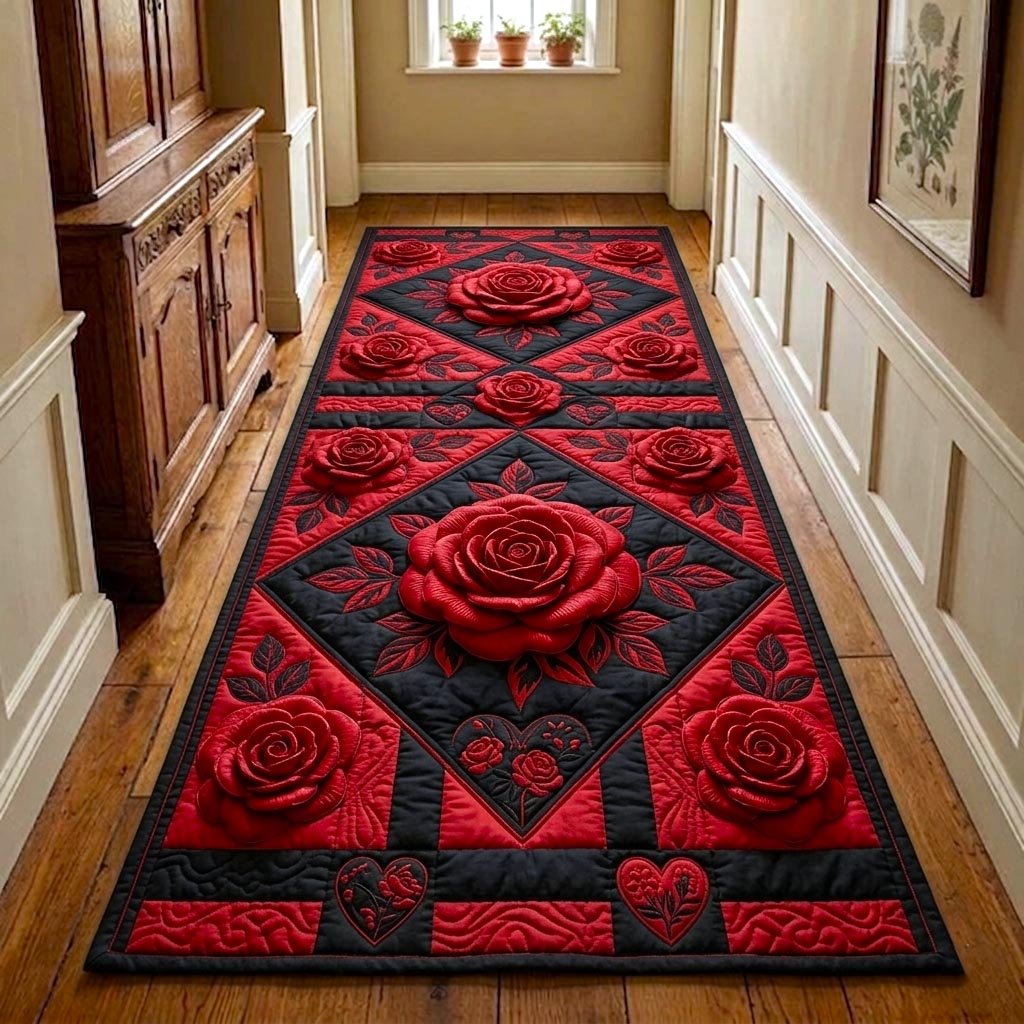 Rose Garden Runner Rug - Nature Design | Serene Runner Rug