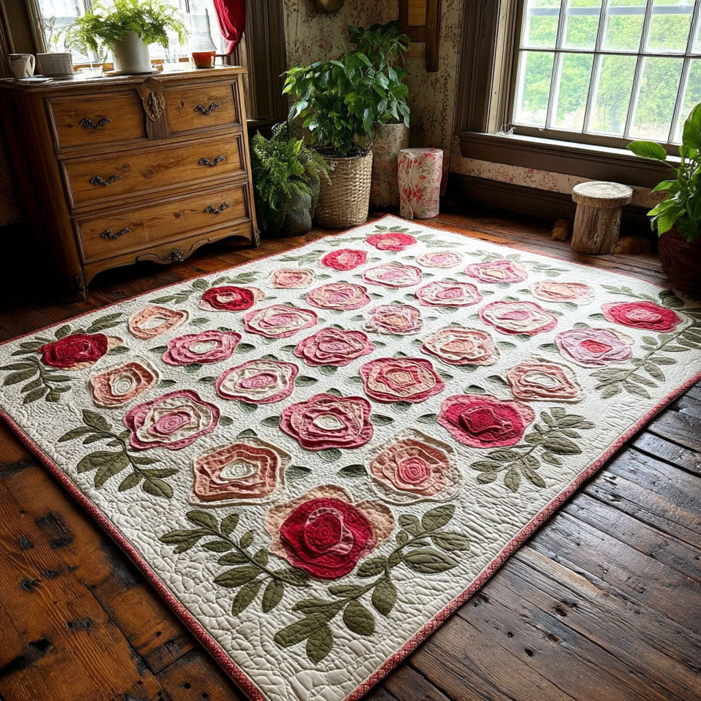 Rosehaven area rug in a living room