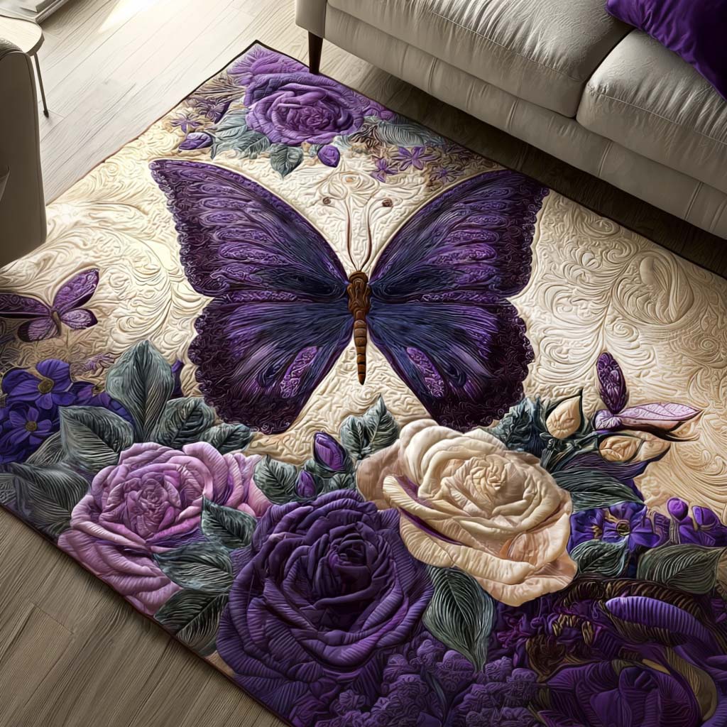 Royal Bloom area rug in a living room