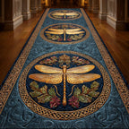 Royal Dragonfly Runner Carpet Runner Rug - Cute Pet Design | Animal Printed Runner Rug