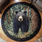 Rugged Wilderness Round Mat Rug - washable non-slip printed rug
