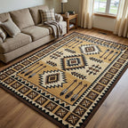 Rustic Canyon area rug in a living room