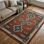 Rustic Canyon area rug in a living room