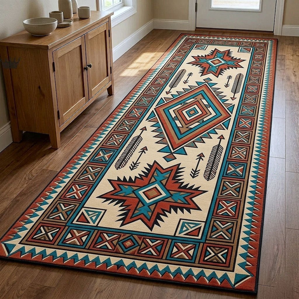 Rustic Canyon Runner Rug - Nature Design | Serene Runner Rug