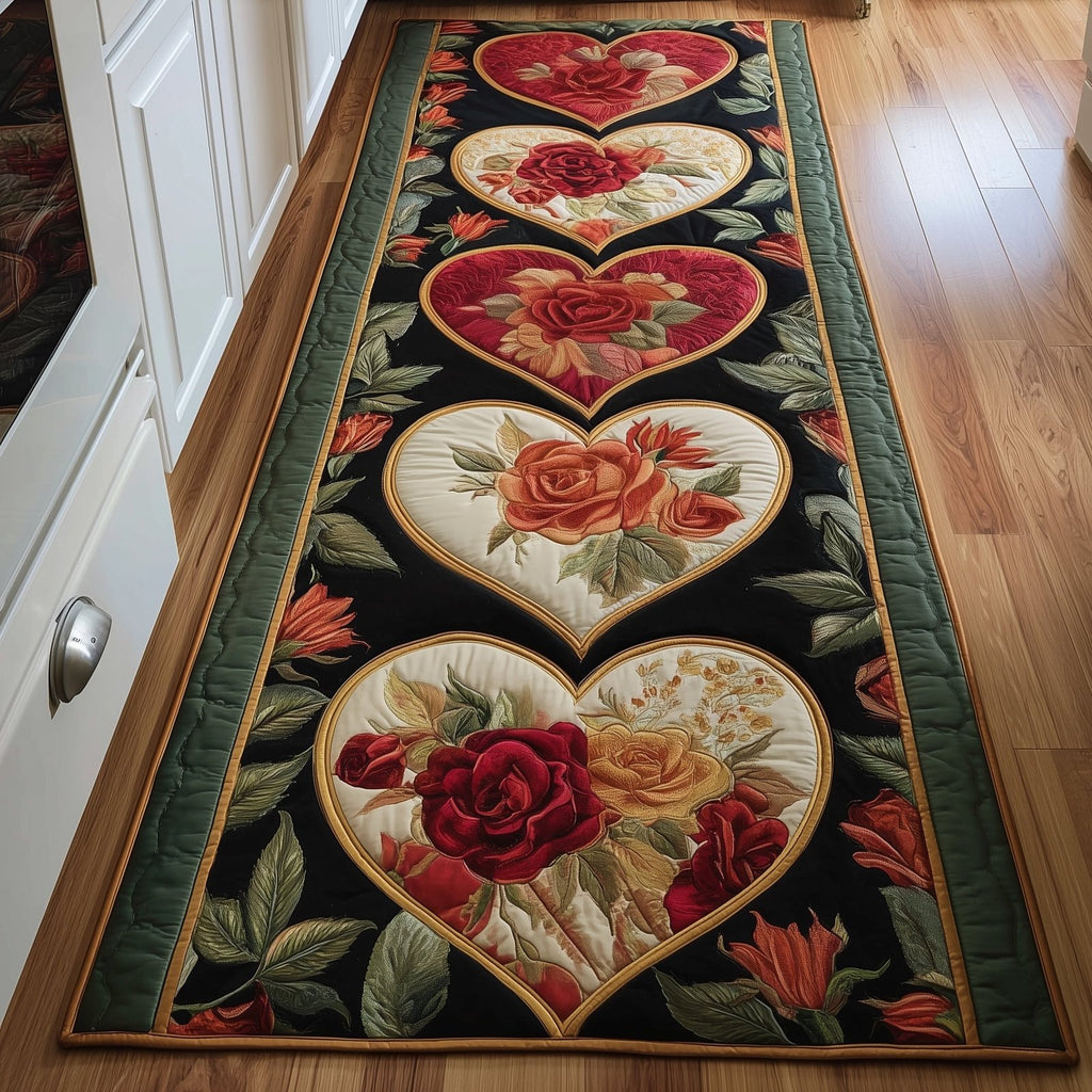 Rustic Hearts Runner Rug - Nature Design | Serene Runner Rug