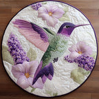 Rustic Hummer Garden Round Mat Rug - washable non-slip printed rug