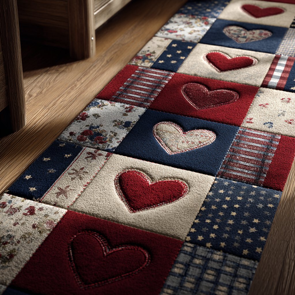 Rustic Love Runner Carpet Runner Rug - Cute Pet Design | Animal Printed Runner Rug