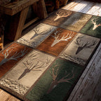 Rustic Patchland Runner Carpet Runner Rug - Cute Pet Design | Animal Printed Runner Rug