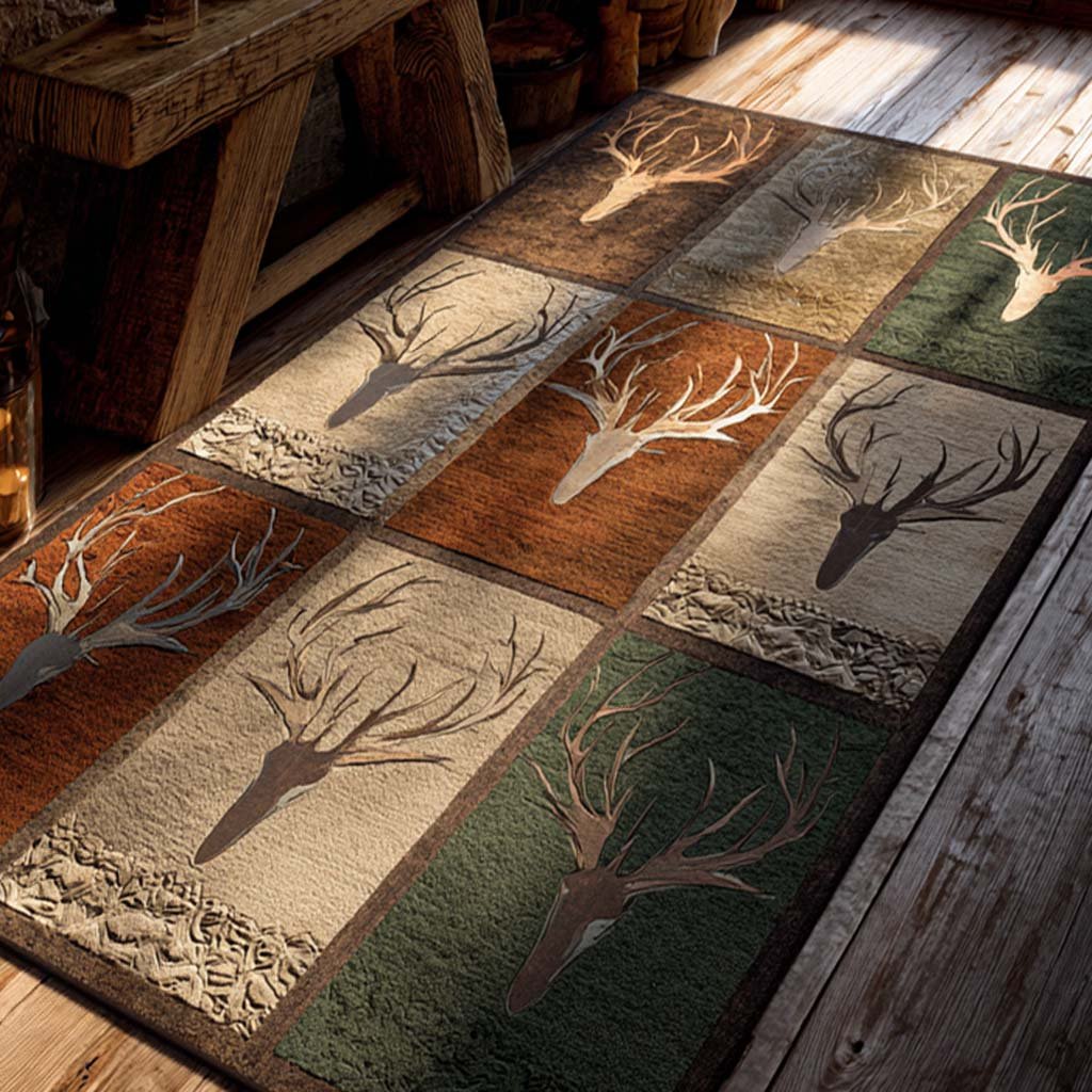 Rustic Patchland Runner Carpet Runner Rug - Cute Pet Design | Animal Printed Runner Rug