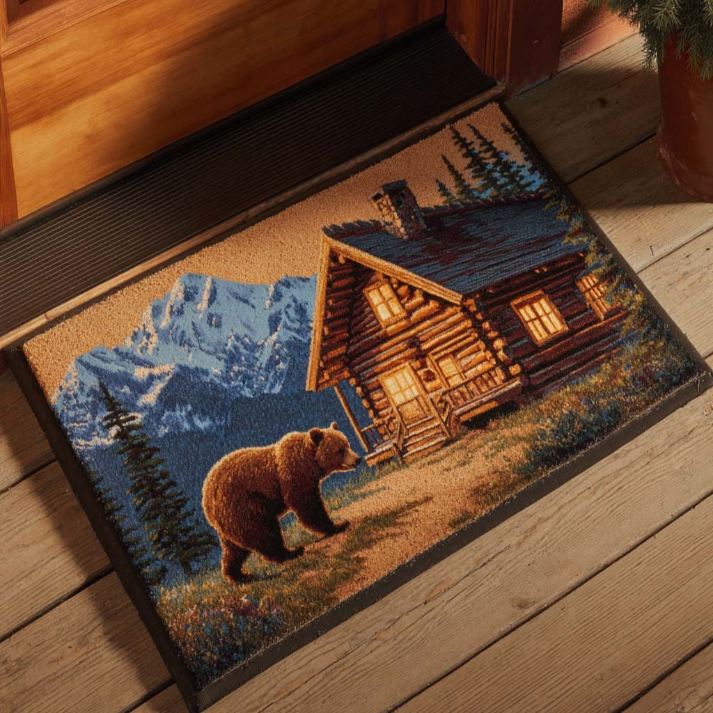 Rustic Paw Doormat - Nature Design | Printed Welcome Doormat