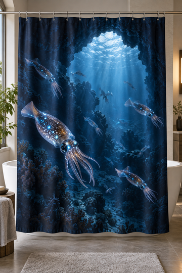 Firefly Squid Shower Curtain