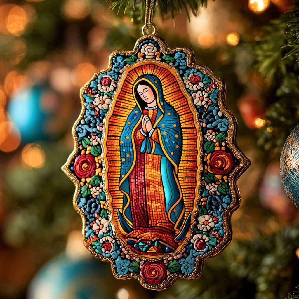 Sacred Light Guadalupe Christmas Ornament