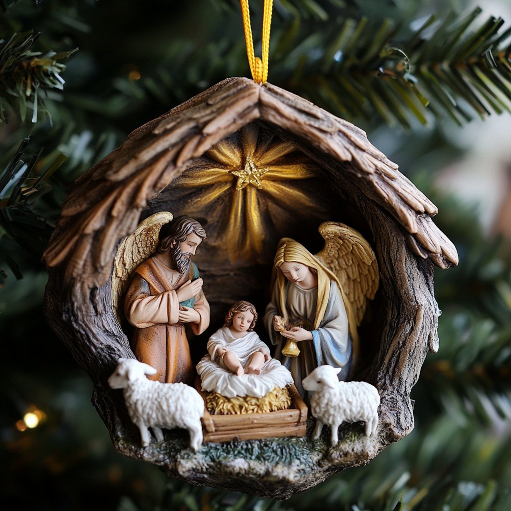Redbird Elegance Christmas Ornament