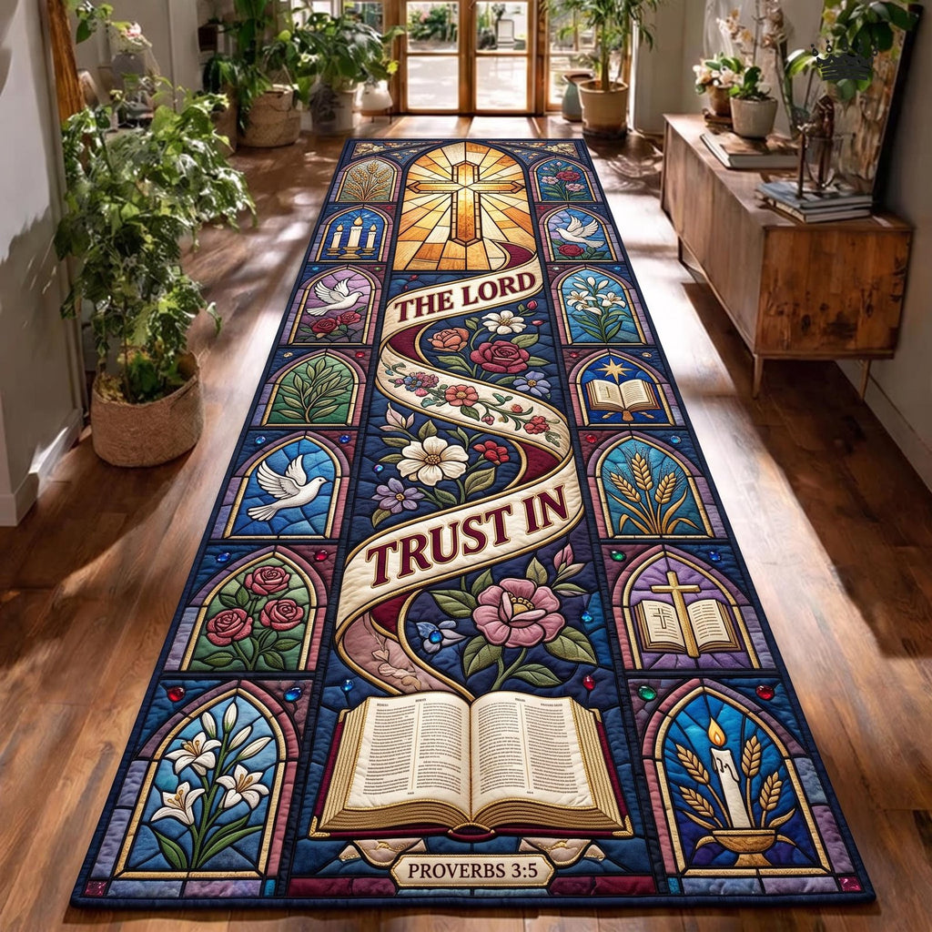 Sacred Bible Runner Rug - Nature Design | Serene Runner Rug