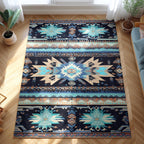 Sacred Roots area rug in a living room