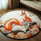 Sakura Spirit Round Mat Rug - washable non-slip printed rug