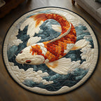 Sakura Swim Round Mat Rug - washable non-slip printed rug