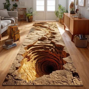 Sand Vortex Runner Rug - Nature Design | Serene Runner Rug