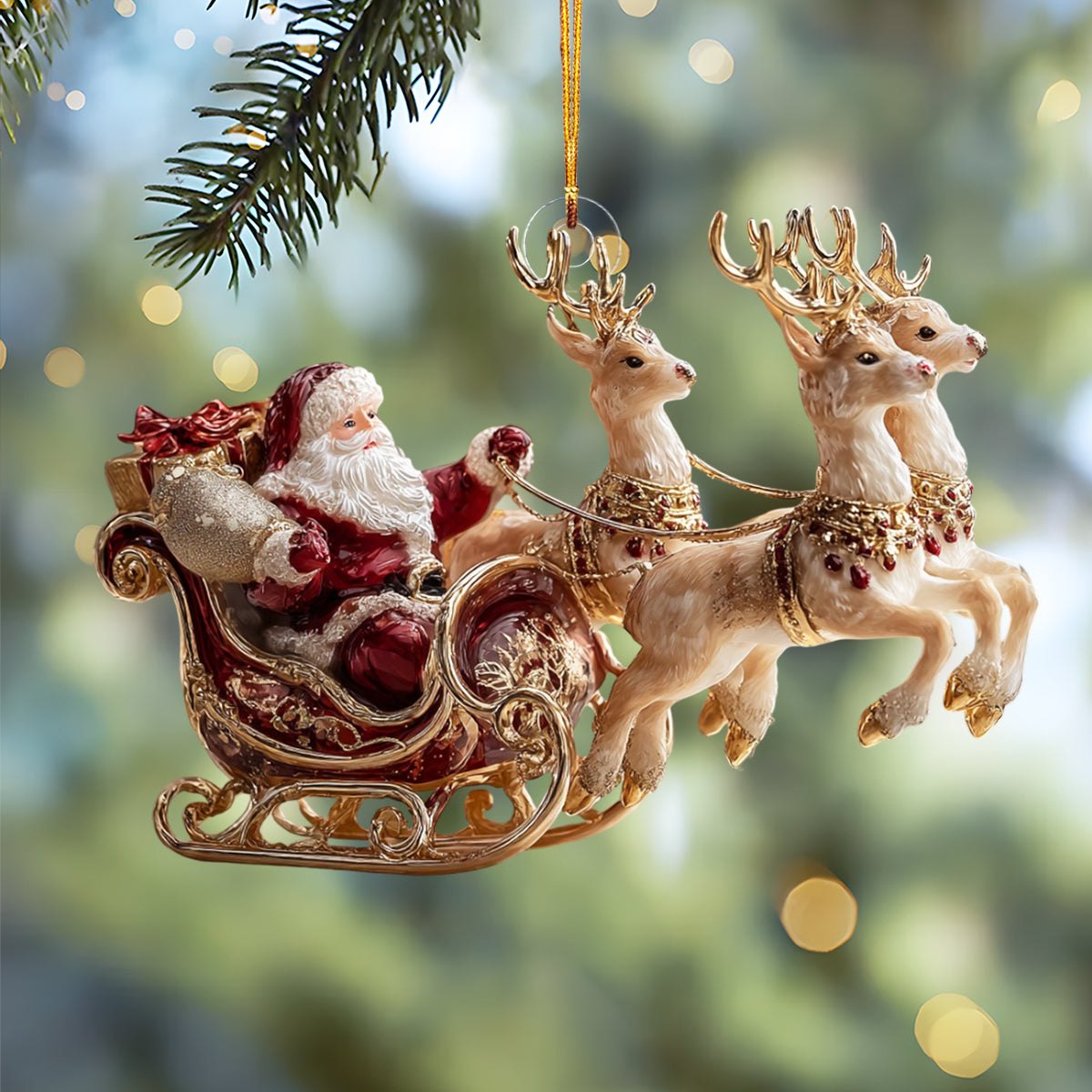 Santa Charm Christmas Ornament