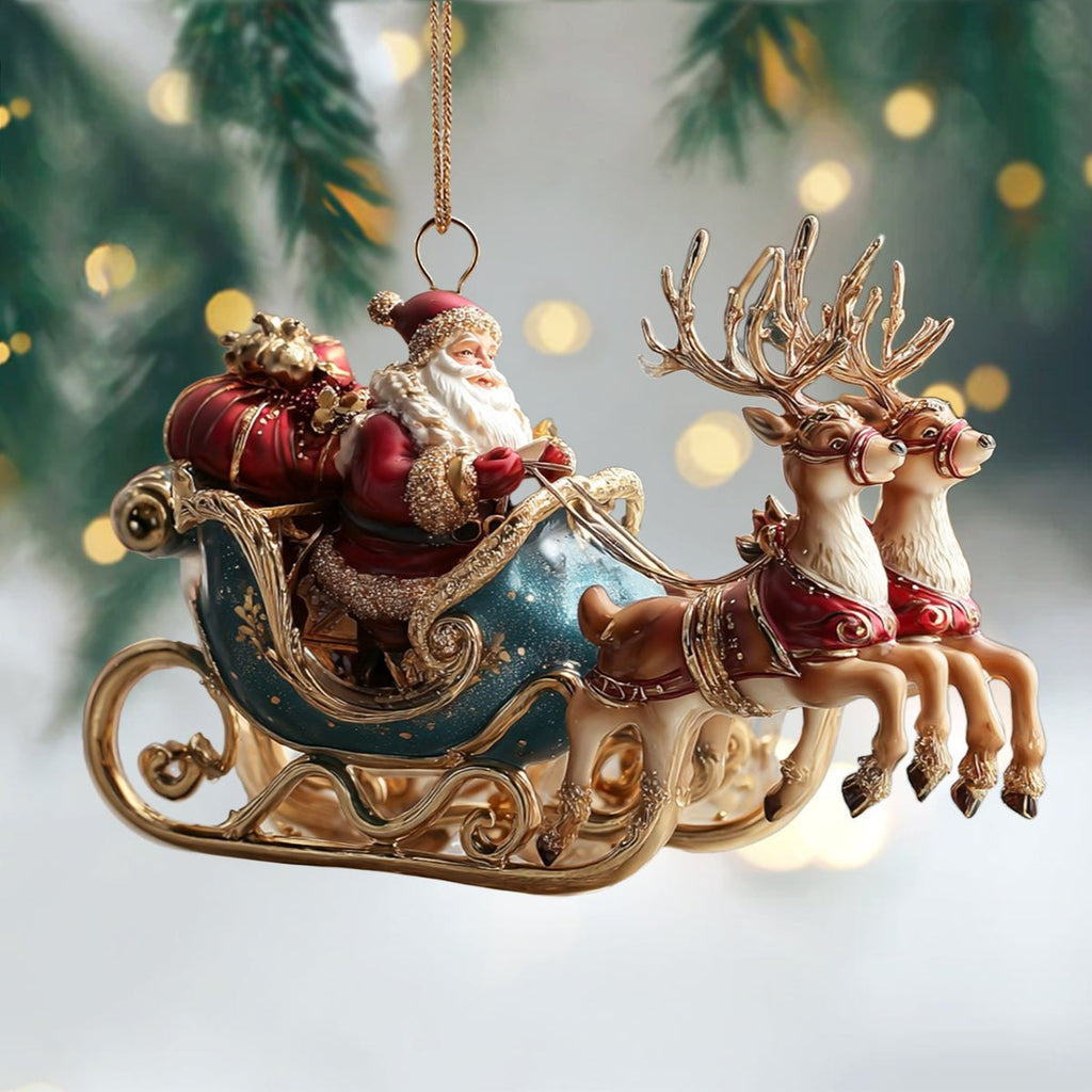 Santa Joy Christmas Ornament