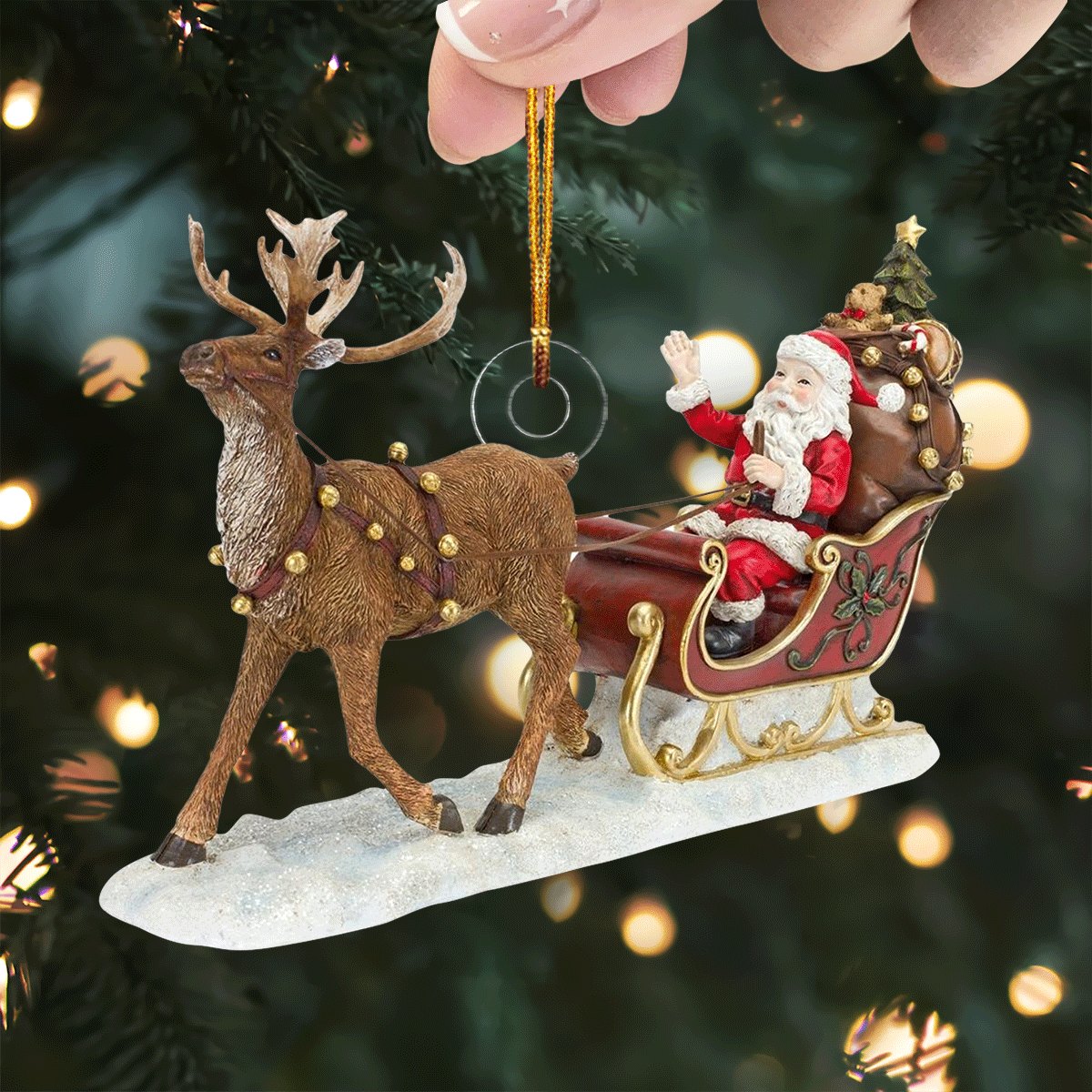 Lively Cactus Garden Christmas Ornament