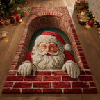 Santa Archway Runner Carpet Runner Rug - Cute Pet Design | Animal Printed Runner Rug