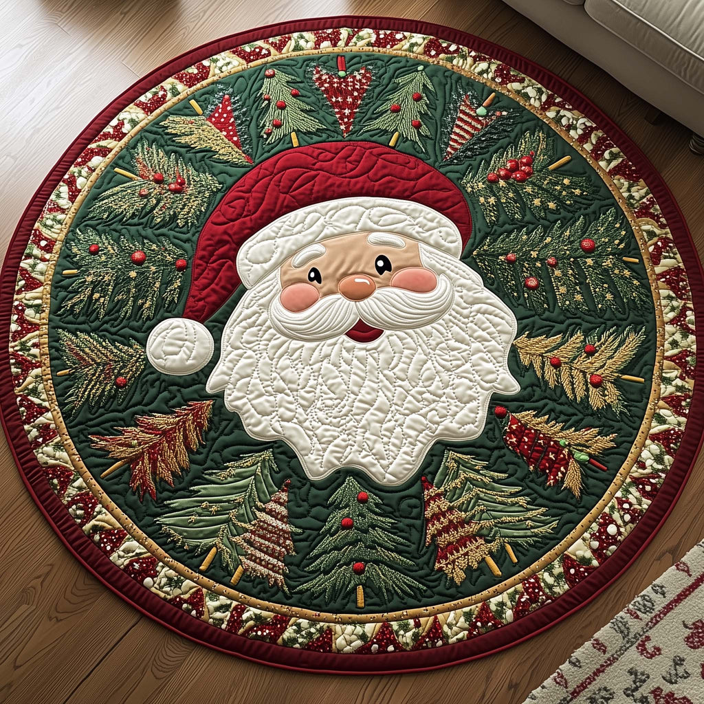 Santa Charm Round Mat Rug GFTOYC1447