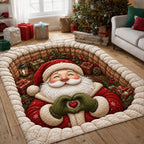 Santa Claus Dreams area rug in a living room