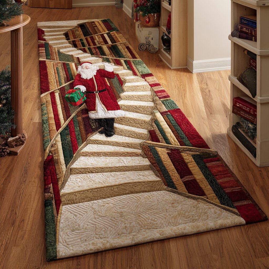 Santa Delight Runner Carpet Runner Rug - Cute Pet Design | Animal Printed Runner Rug