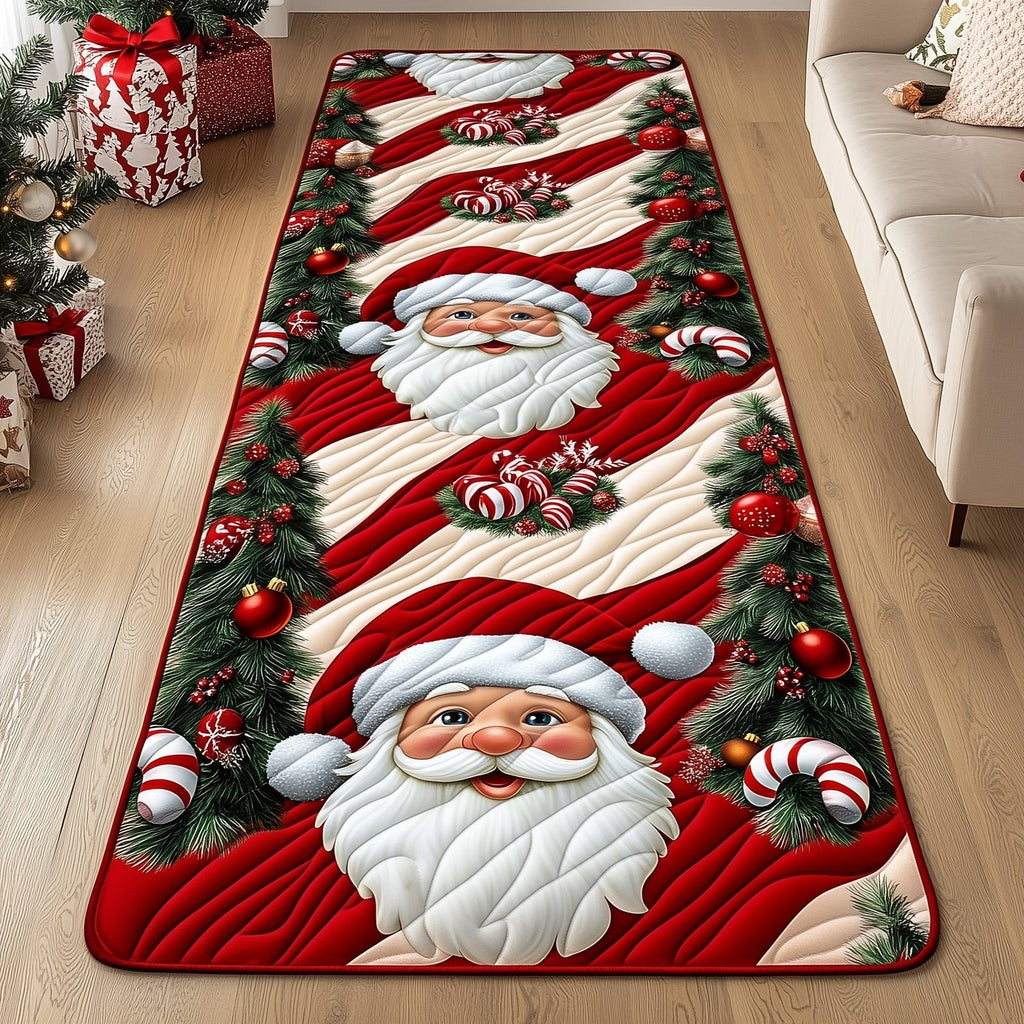Santa Holiday Cheer Runner Rug - Nature Design | Serene Runner Rug