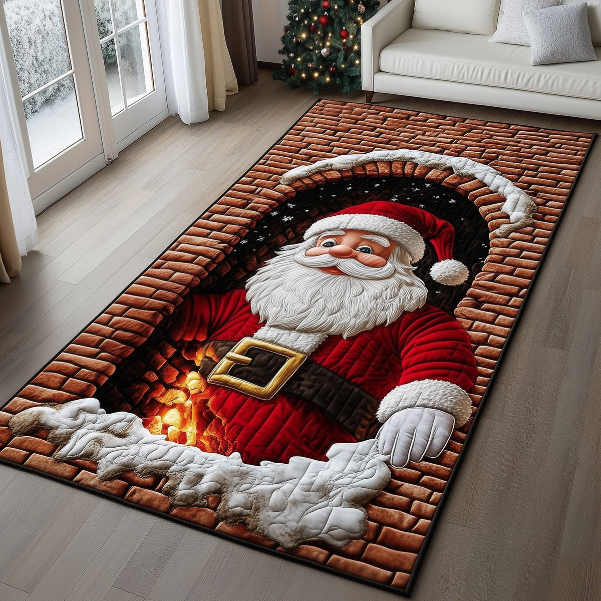 Santa Journey Runner Rug - Nature Design | Serene Runner Rug