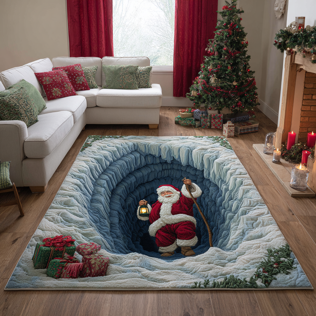 Santa Magic area rug in a living room