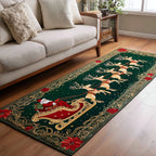 Santa Memories Runner Carpet Runner Rug - Cute Pet Design | Animal Printed Runner Rug