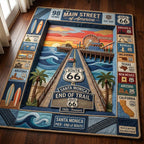 Santa Monica Trail area rug in a living room