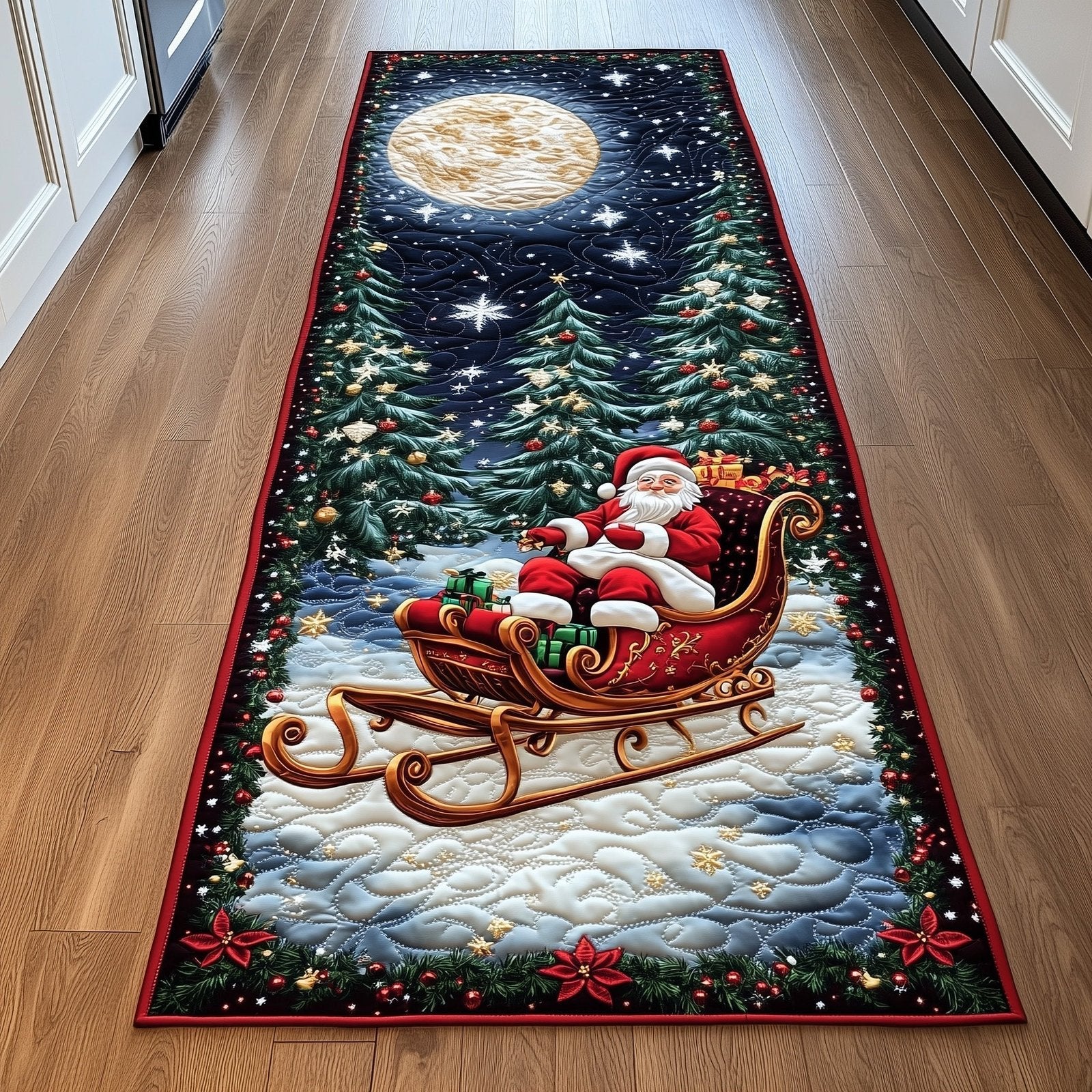 Santa Night Runner Rug - Nature Design | Serene Runner Rug
