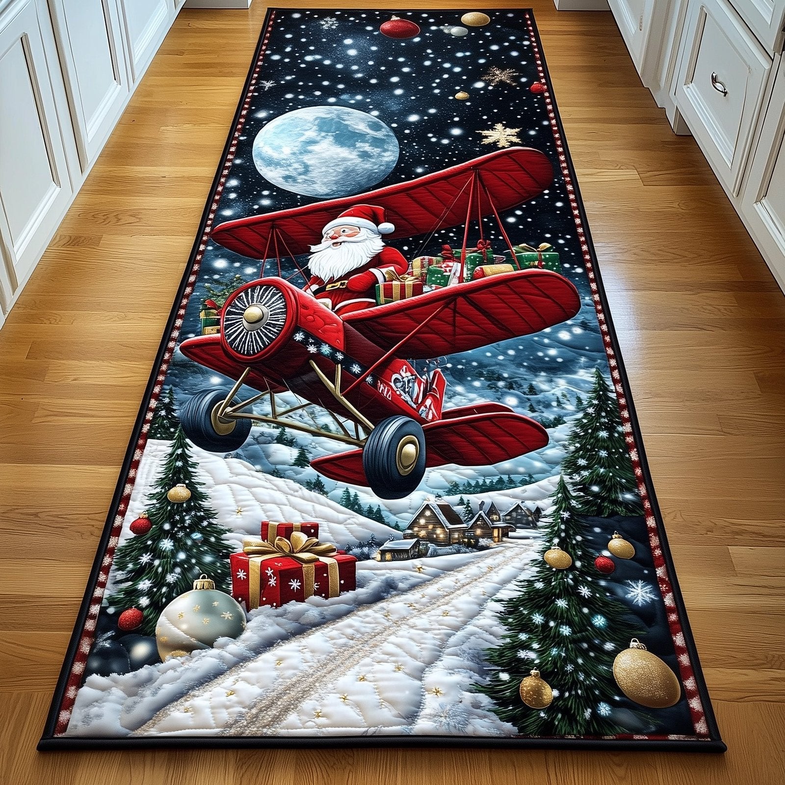 Santa Night Runner Rug - Nature Design | Serene Runner Rug