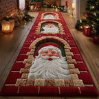 Santa Parade Runner Carpet Runner Rug - Cute Pet Design | Animal Printed Runner Rug