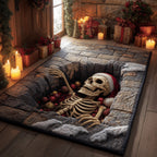 Santa Secret Tomb area rug in a living room