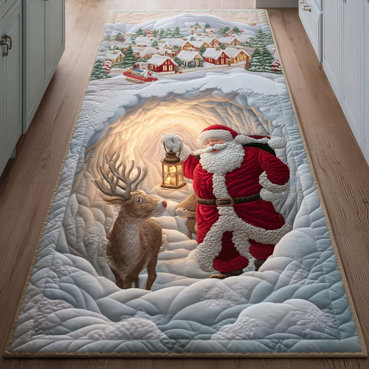 Santa Spirit Runner Rug - Nature Design | Serene Runner Rug
