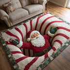 Santa Wonder area rug in a living room