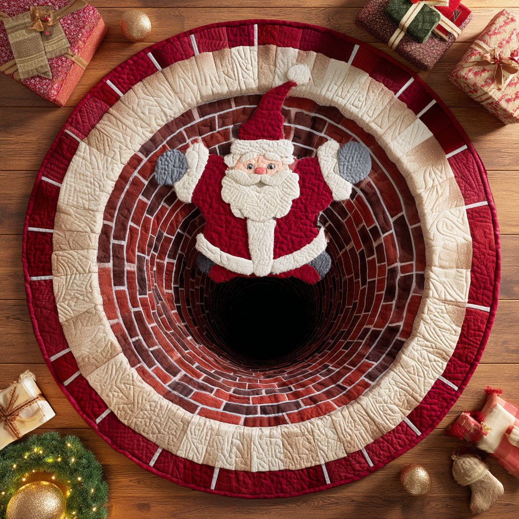 Santa Workshop Round Mat Rug - Nature Design | Serene Home Decor