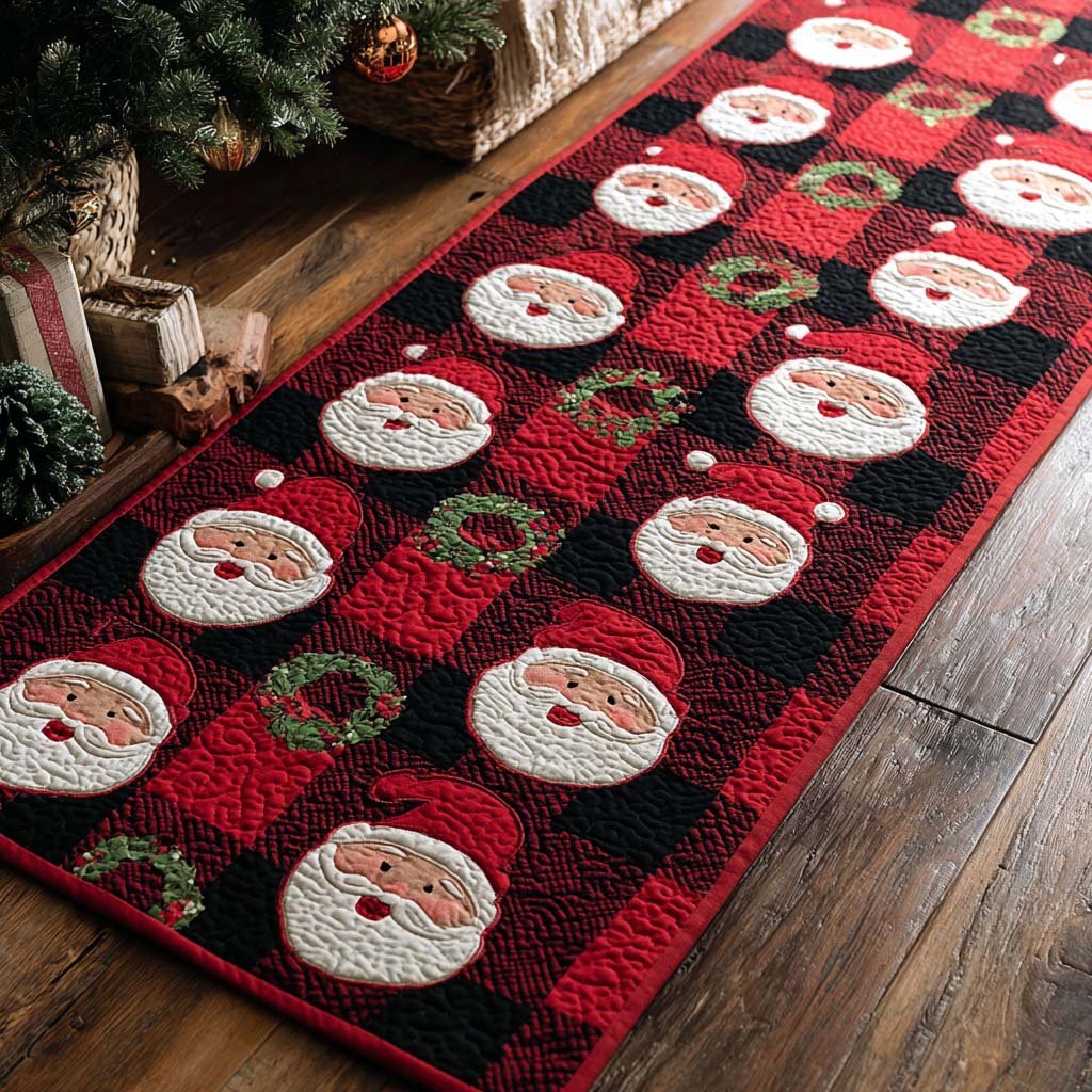 Santa Workshop Runner Carpet Runner Rug - Cute Pet Design | Animal Printed Runner Rug