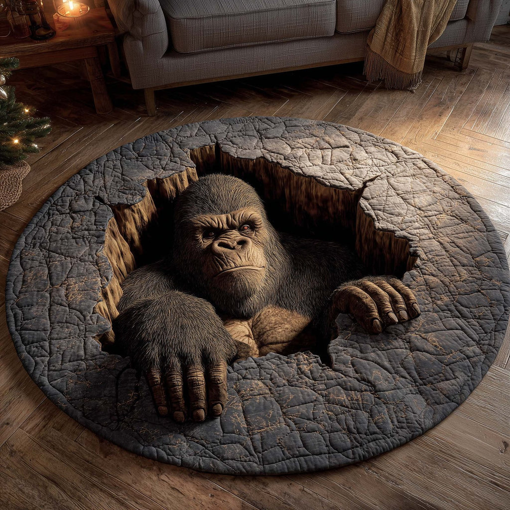 Sasquatch Trail Round Mat Rug - Nature Design | Serene Home Decor