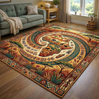 Savanna Spiral area rug in a living room