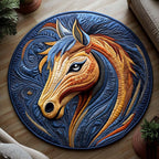 Savanna Spirit Round Mat Rug - washable non-slip printed rug