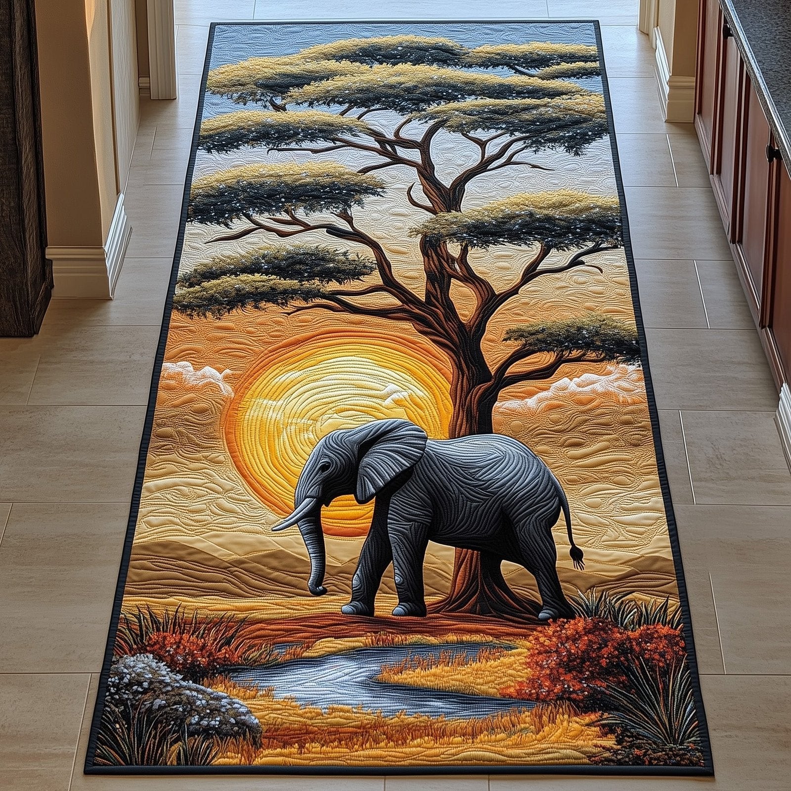 Savannah Giant Runner Rug - Nature Design | Serene Runner Rug